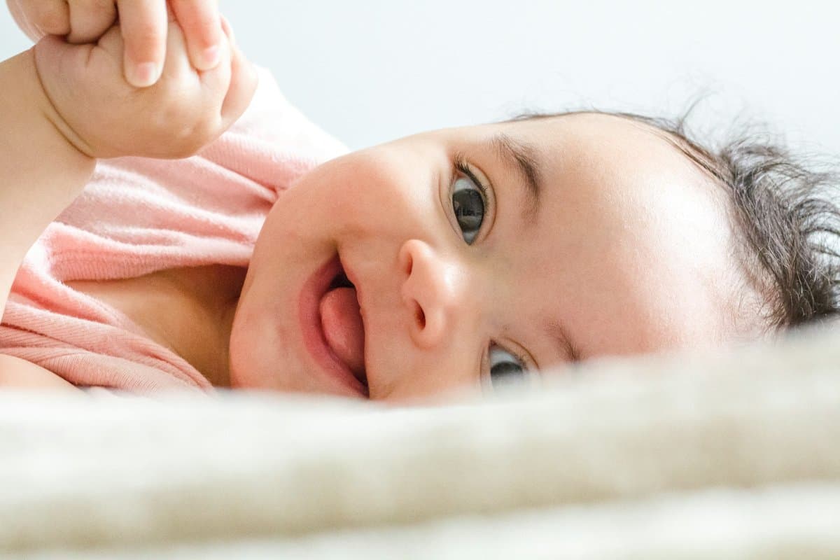A baby - the reason for the thank-you
